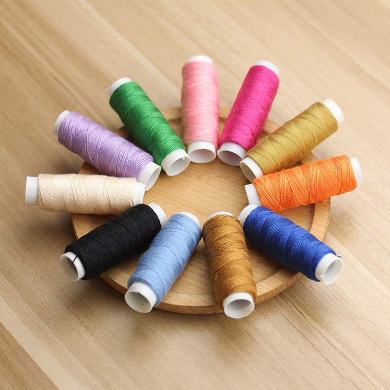 Kit 30 Carretéis de Linhas Coloridas Costura Corte Ateliê / Trabalhos Manuais