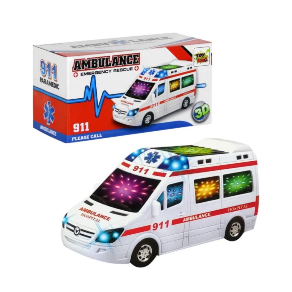 Brinquedo Infantil Carrinho de Ambulância Grande com Som e Luz | Shopee ...