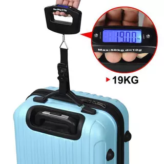 Balança Portátil Digital De Mão Para Mala Bagagem Até 50 Kg em Oferta na Shopee