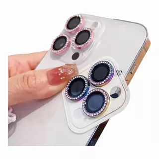 KIT 2/3 Películas Lente Câmera Diamantada Para iPhone Strass11/11 pro/11 pro max12/ 12 mini/12 pro/12 pro max/13 pro/13 pro max/14/ 14 plus/14 pro max/14 pro/15/15 plus/15 pro/15 pro max