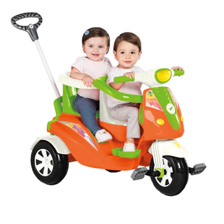 Carrinho Infantil de Passeio e Pedal Moto Duo - Calesita