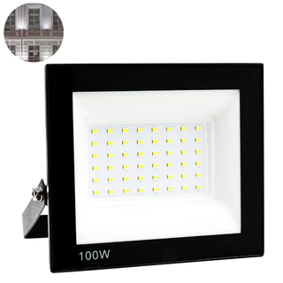 Refletor Led 100w Holofote Prova D'água Bivolt Luz Branco Frio