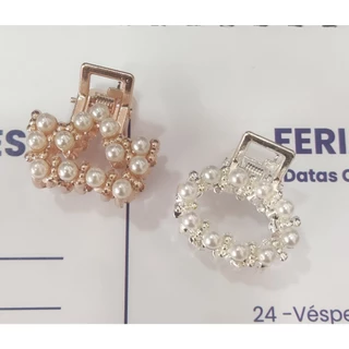 Kit 12 Peças Piranhas Metal Com Strass Presilha de Cabelo