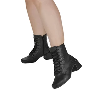 Bota Feminina Salto Bico Quadrado Shekinah Moderna Confortável Moda Lançamento