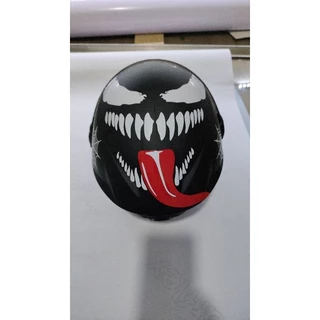 Capacete new liberty tree preto fosco apenas Adesivado VENOM viseira fumê