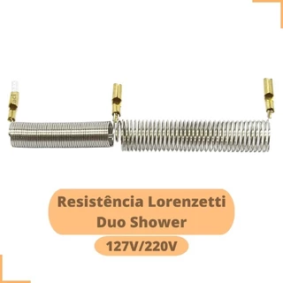 Kit 2 peças - Resistência compatível com Lorenzetti Reserva para chuveiro Duo Shower / futura da Lorenzetti resistência para chuveiro