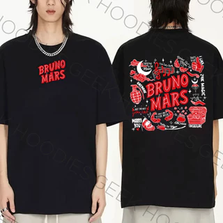 Camiseta Basica Algodao Bruno Mars In Person Live Tour Brasil Unissex