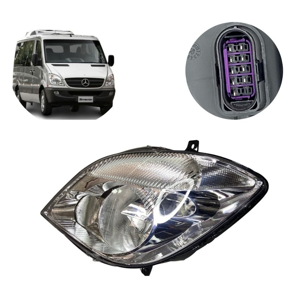 Farol Principal MB Sprinter 415 515 2012 a 2016 Dir ou Esq | Shopee Brasil
