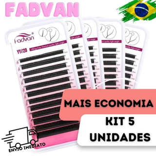 (Kit 5 Unidades) Cílios YY Fadvan Volume Brasileiro Lash Lift Tufinho Fio a Fio Alongamento