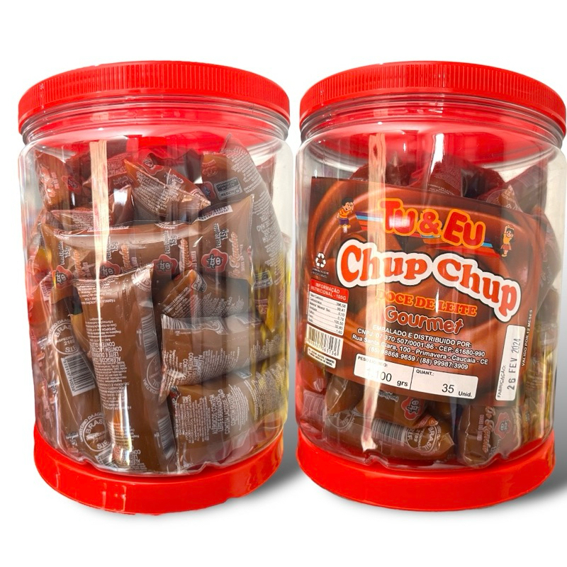 Doce de Leite Chup Chup Tu & Eu com 30 Unidades | Shopee Brasil