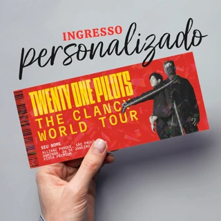 Ingresso colecionável - Twenty One Pilots THE CLANCY WORLD TOUR 2025