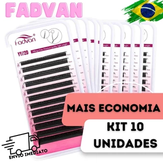 (Kit 10 Unidades) Cílios Y Fadvan Volume Brasileiro Lash Lift Tufinho Fio a Fio Alongamento