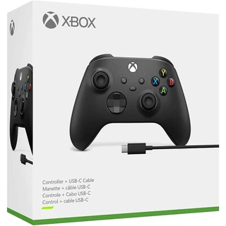 Controle Xbox Séries X/s Preto + Cabo USB-C
