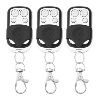 kit 3 controle remoto portão eletrônico universal alarme copiador duplicador c/ bateria 433mhz