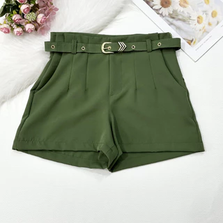 Short alfaiataria com cinto