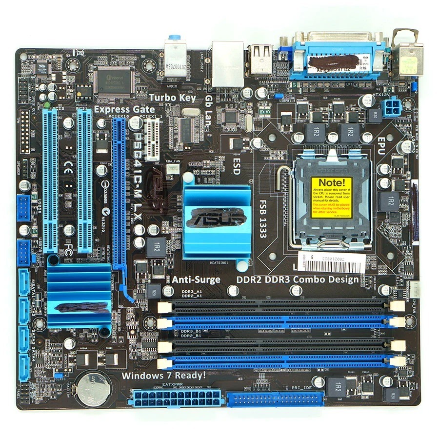 Placa Mãe Asus P5G41C-M LX 775 DDR2/DDR3 | Shopee Brasil