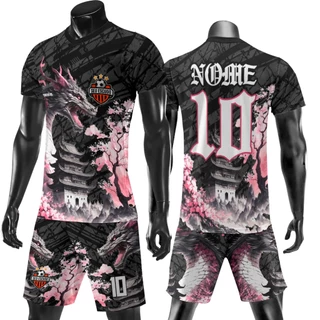 Camisas E Calção Uniforme Futebol Personalizados Interclasse Dragao Chines
