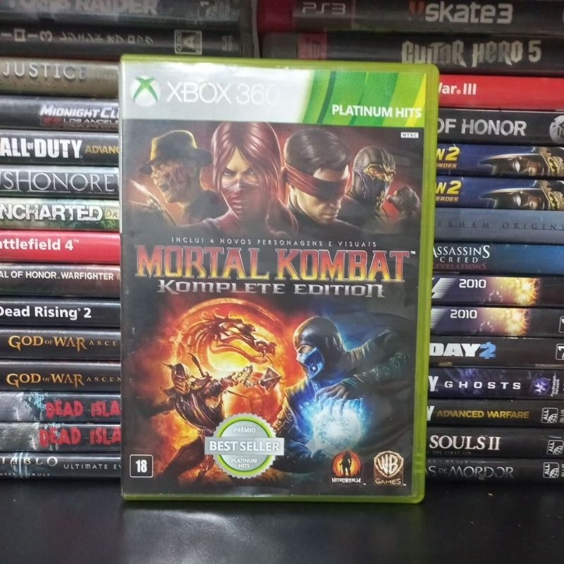 Mortal kombat, komplete edition, Xbox 360, Mídia fisica original ...