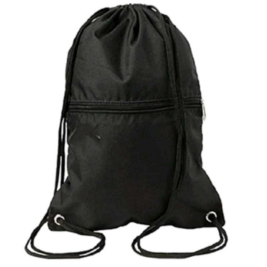 Mochila Saco Esportivos cordão Bolsa Academia Passeio Unissex Preta