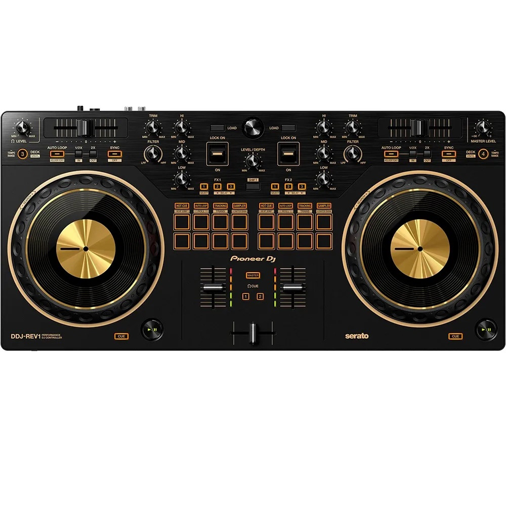 Controlador de 2 Canais Pioneer Smart DJ Controller Serato DDJ-REV1-N Gold ou Preto