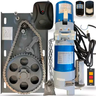 Motor Porta de Enrolar Portão Automático Fábrica Barracão Depósito 300Kg