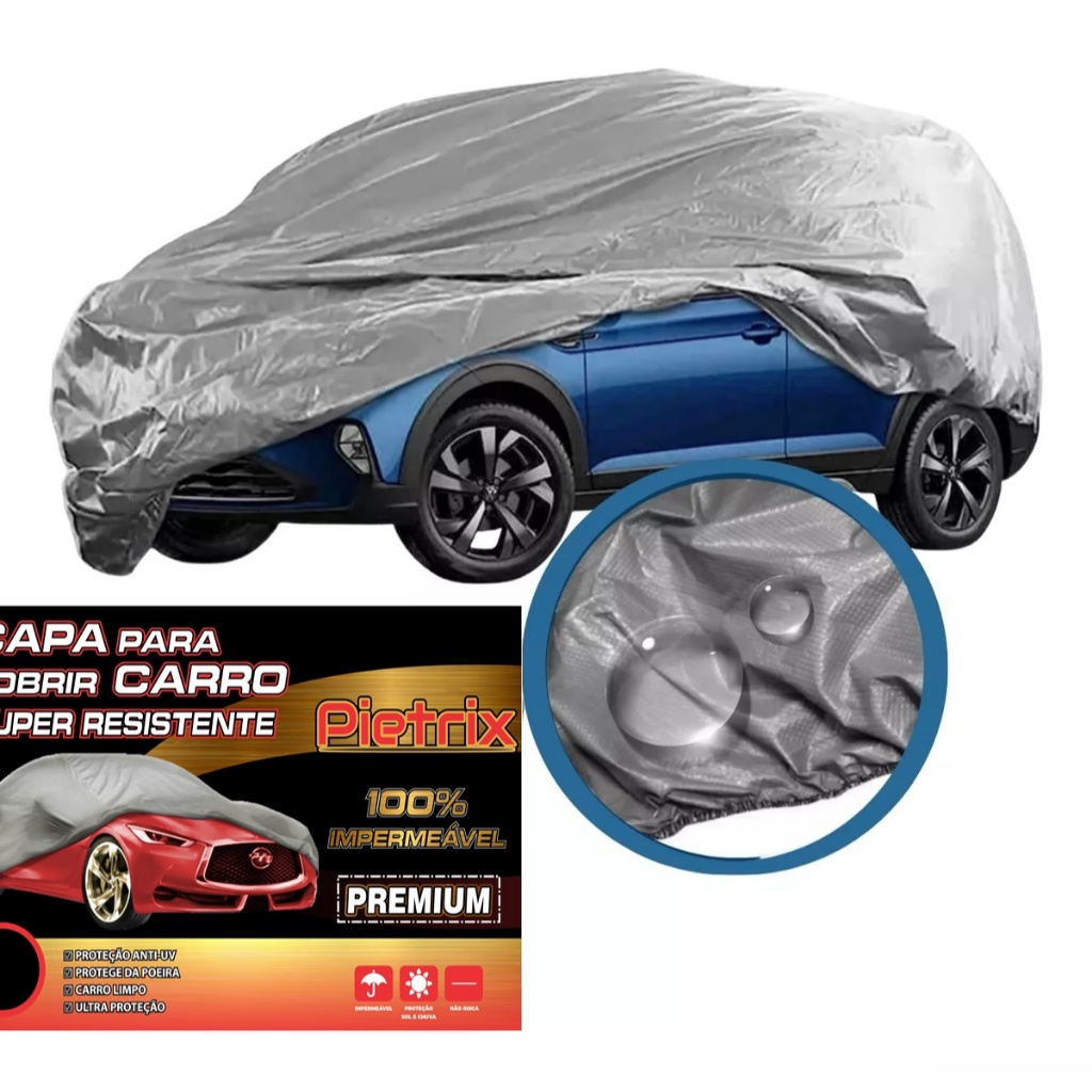 Capa Pra Cobrir Carro Impermeável Pietrix Protege Sol Chuva Poeira P M ...