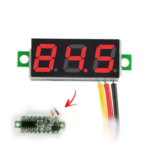 Mini Voltímetro Digital 4-30v Bateria Fonte Usb Computador CI CIRCUITO