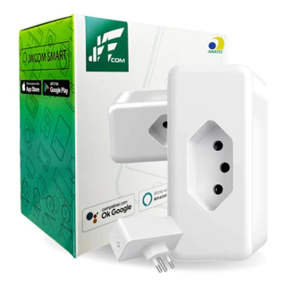 Tomada Inteligente Alexa e Google Home Smart Wifi Automação 16A / 3800W - Ligue ou Desligue Seus Eletrodomésticos Através do Celular