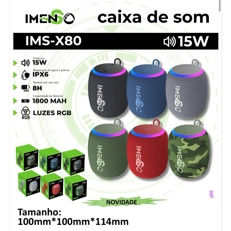 IMS-X80 CAIXA DE SOM 15W