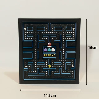 QUADRO DECORATIVO GAME PACMAN/COME COME DECORAÇÃO GEEK
