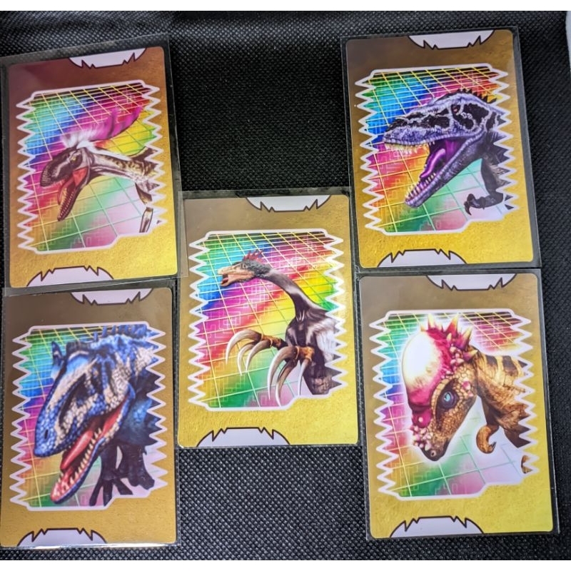 Kit de Cards Dinossauro Rei 5 cartas Especiais