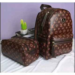 Kit Necessaire Louis v. Grande + Mochila Reforçada feminina/masculina
