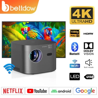 Bettdow Mini Projetor Portátil Full HD 1080P 13000 LM Home compatível com Android/iOS Wi Fi 8K 550ANSIN
