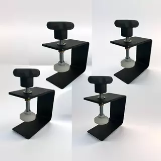 Kit Jogo De 4 Grampos Sargentos Aperto Rápido Clips Gabarito De Instalação Painel De Frente De Gavetas Marcenaria