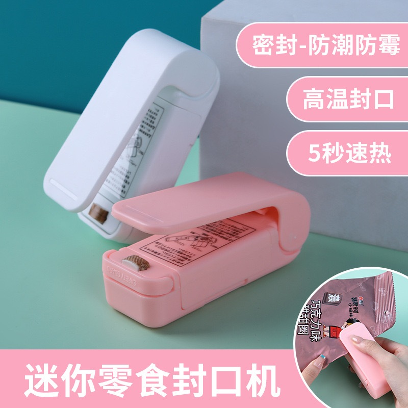 Mini Máquina Portátil Seladora Plástico Pilha Para Cozinha