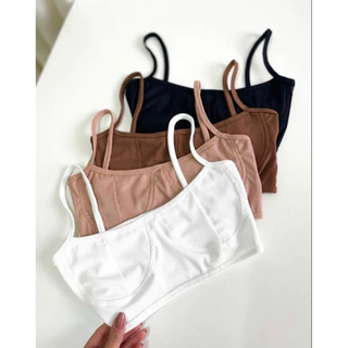Cropped Alça Sem bojo Moda Gringa