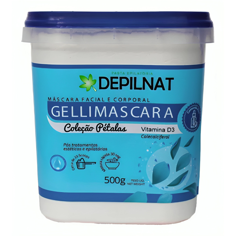 GelliMáscara Depilnat Hidrogelatina Antioxidante Hialurônico