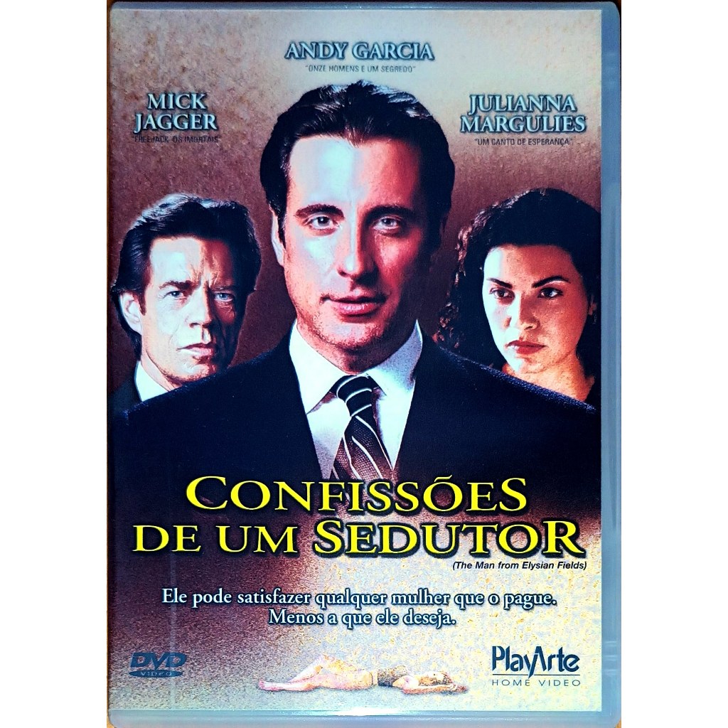 DVD Confissões de um Sedutor - Andy Garcia, Mick Jagger, Julianna Margulies