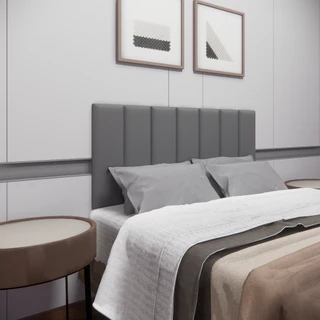 Kit Cabeceira Estofada em 7 Modulos 60x20 para Cama de Casal 1,40m
