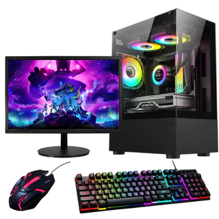 PC GAMER NUKER - RYZEN 5 4600G - 16GB RAM - 480GB SSD - MONITOR - KIT GAMER COMPLETO - WATERCOOLER