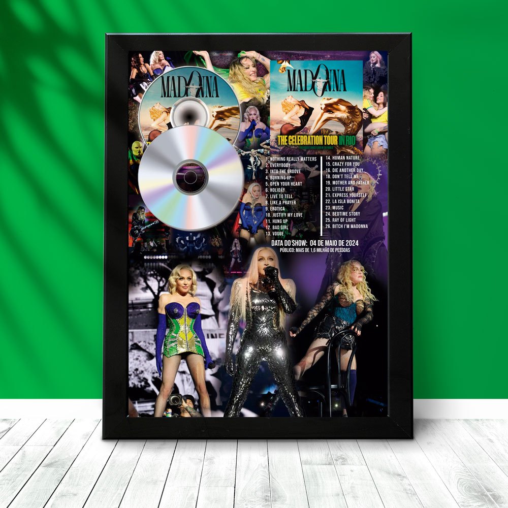 Quadro Madonna -The Celebration Tour IN RIO 2024 - com CD