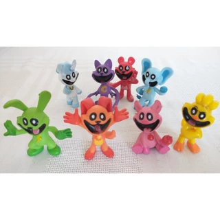 Kit 8 bonecos Smiling Critters - Poppy PlayTime - CatNap, Bearhug, Dogday