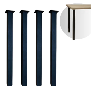 4 Pés Cannes 75cm Ferro Aço Mesa Industrial Preto