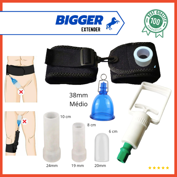 EXTENSOR PENIANO a vácuo + 3 LUVAS + CINTA - BRASIL BIGGER | Shopee Brasil