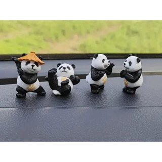 Pandas de Decoração / Kong Fu Panda / Ornamento Figuras de Ação Miniaturas Bonecos de Resina Mesa Kawaii Kawai TikTok