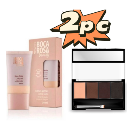 KIT Boca Rosa Base Líquida Matte Perfect By Payot + Sombra Para ...