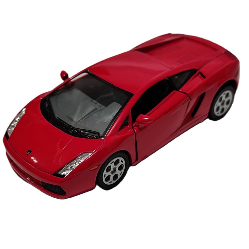 Miniatura carro Lamborghini gallardo em metal - abre as portas