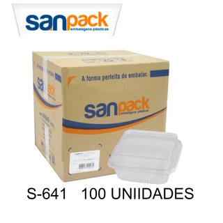 100 UNIDADES EMBALAGEM PARA BOLO DOCE BRIGADEIRO QUADRADA SANPACK S641