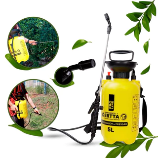 Pulverizador Borrifador 5 Litros Alta Pressão Jardim E Horta