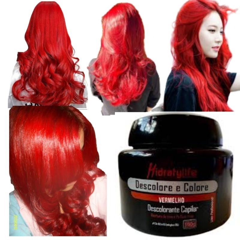 Pó descolorante e Colore Mairibel/Matizador Red